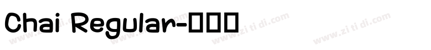 Chai Regular字体转换